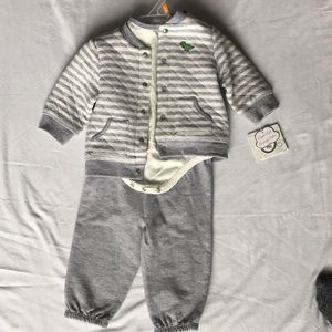 Little Me Pant Jacket Hat Onesie, 6 months
